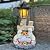 ZYLiWoo Outside Dog Statue with Solar Lantern, Garden Welcome Sign Dog Solar Figurines Light, Patio Outdoor Decoration, Balcony Lawn Decor, Unique Birthday House Warming Gift for Women, Mom, Grandma