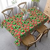 Photo Gallery skknt tovaglia rettangolare con stampa verde anguria, 89 x 139,7 cm, impermeabile, riutilizzabile, sala da pranzo Photo Gallery skknt tovaglia rettangolare con stampa verde anguria, 89 x 139,7 cm, impermeabile, riutilizzabile, sala da pranzo