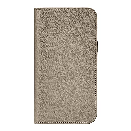 Étui portefeuille en cuir pour iPhone 12 Casetify gris aux finitions luxe