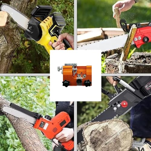 Ultimate Chainsaw Sharpener Tool and Accessories Kit for Stihl and More! Chain Saw Blade & Saw Chain Sharpener Jig, Carbide Sharpener, 5PCS Sharpening Stones – Essential Chainsaw Accessories and Tools