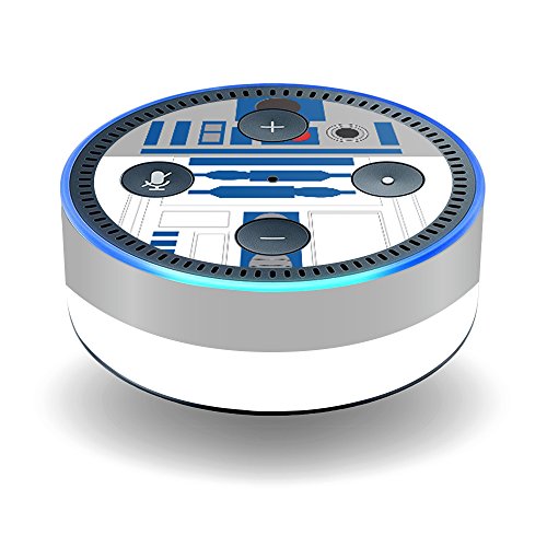 MightySkins Skin Compatible with Amazon Echo Dot (2nd Generation) wrap Cover Sticker Skins Cyber Bot