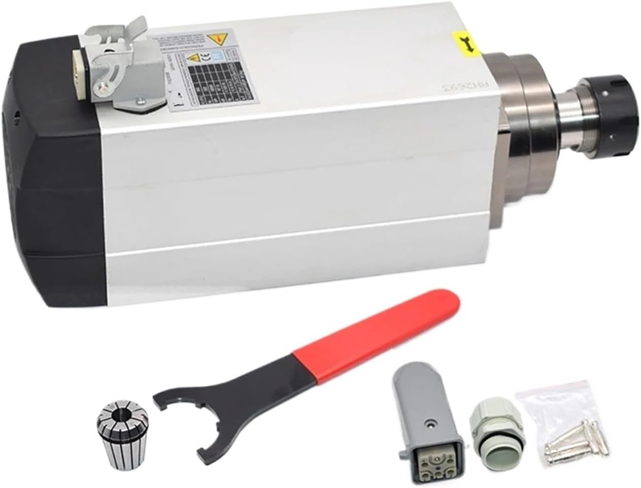 1.5kw air-cooled spindle motor 220V 380V ER20 18000rpm GDF46-18Z(1.5KW 220V ER20,Without Base)