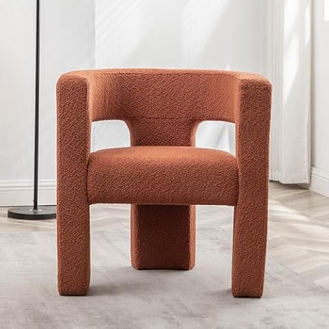 KINWELL 28" Boucle Accent Chair Cover