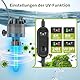 Forever Speed 5-in-1 Aquarium Innenfilter mit UVC Klärer 3 Watt, Aquarium Filter Pumpe inkl Einstellbarer Durchfluss 400L/h für 40-120L Aquarien