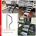 Step Handrail for Step Above 2nd Generation RV Entry Step. STP214-121H 3 Step Handrail Add Even More Support for Entering and Exiting Your RV