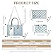 Women's Handbags Fashion, 3PCS Top Handle Bags for Women, Handbags Tote Shoulder Purse Set PU Leather Satchel Bag Adjustable Strap Work with Zippe (sky blue)