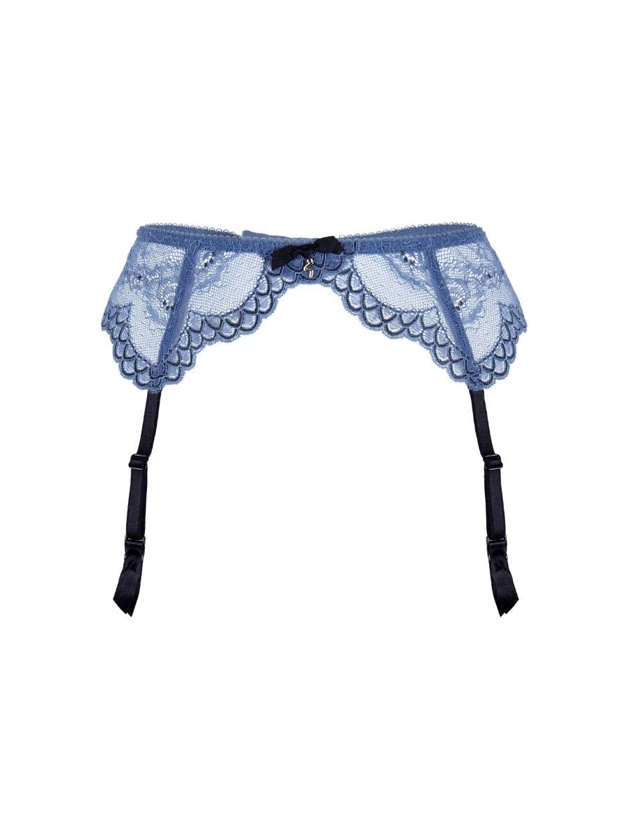 Gossard Superboost Pizzo 7712-MNL Reggicalze Blu Chiaro di Luna XLarge