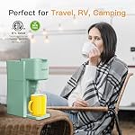 Tastyle Mini Hot & Iced Coffee Maker, K-Cup & Ground Beer Sizes 170-300ml with Recipe Book for Home, Travel, Caravan, Office & Bedroom, Mint - Image 4