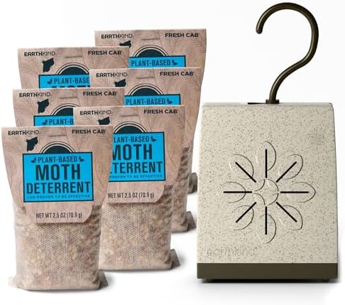 EarthKind Fresh Cab Moth Deterrent - Moth Deterrent for Closet, P...