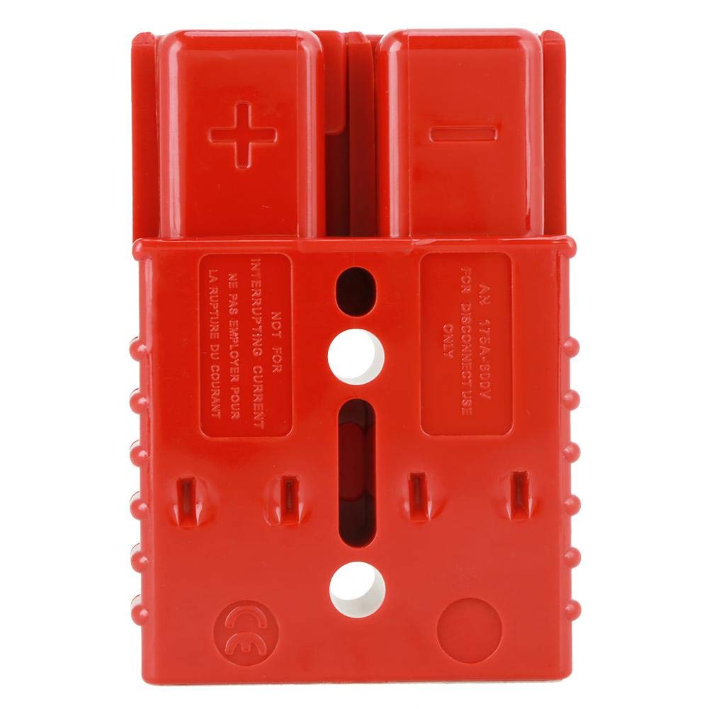 Connettore ad alta corrente, 2 pezzi 175A 600V Batteria rossa Spina a connessione rapida Spina connettore verricello con 4 accessori