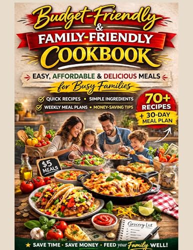 Budget-Friendly & Family-Friendly Cookbook: Easy, Affordable & Delicious Meals for