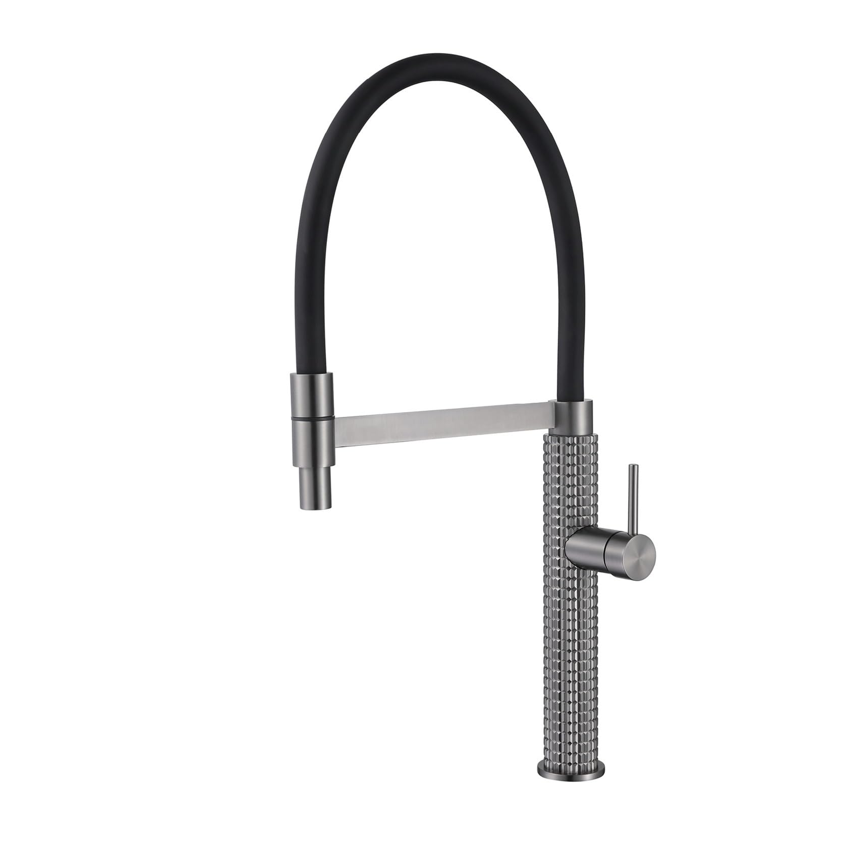 Robinet de cuisine rétractable mitigeur monotrou à double commande pratique