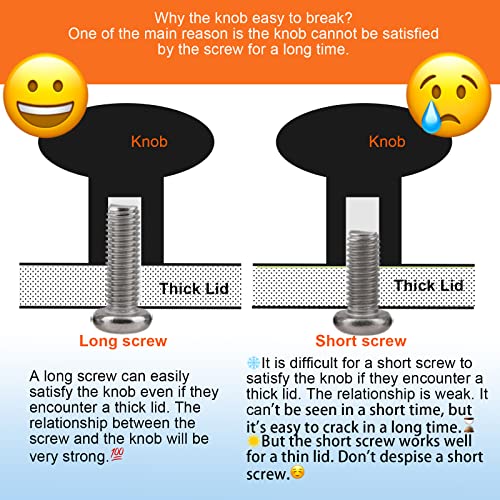 Wotermly Replacement Pot Lid Knobs Pot Crock Lid Handle, Kitchen Cookware Universal Replacement Pan Lid Holding Handles, Crocks Pots Lid Cover Knobs #TOP3