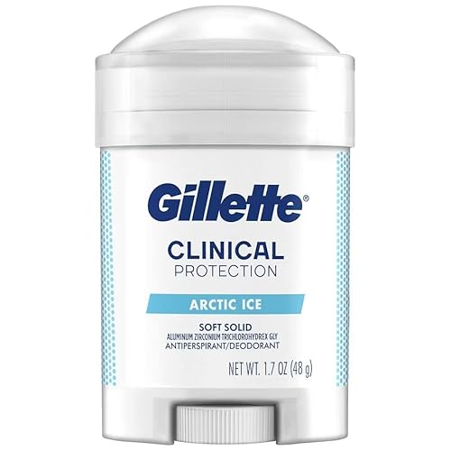 Gillette Clinical Strength Clear Gel Men's Antiperspirant And Deodorant, Arctic Ice Soft Solid, 1 Clinical Brand For Men, 1.7 Oz #TOP3