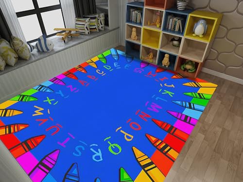 Tapete infantil colorido 70.87 x 47.24 pulgadas juego educativo miniatura 3