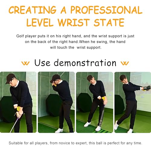 MELE LINKS Golf Trainer Ball, Golf Swing Trainer Ball, Golf Wrist Trainer, Golf Swing Posture Corrector, Smart Ball Golf Training Aid for Golfer Beginner Practice pro Swing - Thumbnail 5