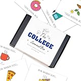College Survival Gift Card Box, Graduation Gift Money Holder, Open When Care Package for Leaving Home Students, Money Box for Cash Gift, University Essentials Kit with Envelopes & Funny CardsGift Card Book