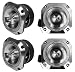 Pyle 4 New PDBT31 1.5" 2000W 4-Ohm Heavy Duty Titanium Super Car Audio Tweeters