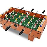 ★ Mini tamaño, grandes resultados: Este kit de mesa de futbolín multifuncional puede ser ligero y compacto, esta superficie amplia permite un montón de espacio para jugar futbolín estándar.