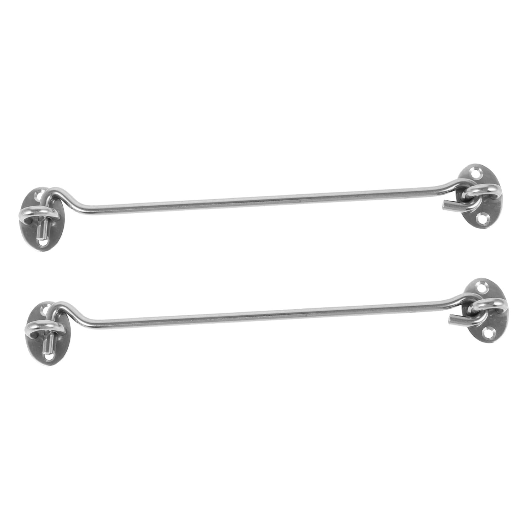 MUCKLILY Versatile 2pcs Window Hooks Stainless Steel Door Latches Modern Design