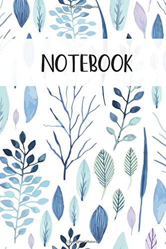 Notebook: Blue Trees Notebook 100 pages (Composition Book Journal) (6 x ...