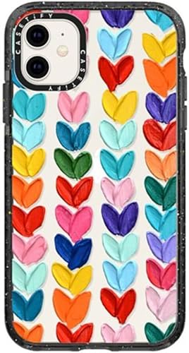 Vista 99 de CASETiFY Funda Impact para iPhone 11 - Moon Camping - Negro transparente