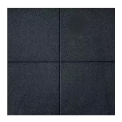 Kit 4 Unidades Piso Anti Impacto Emborrachado 50x50x1,5cm 15mm Preto
