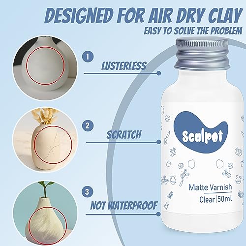 Air Dry Clay Glaze, Clay Varnish For Air Drying Clay
