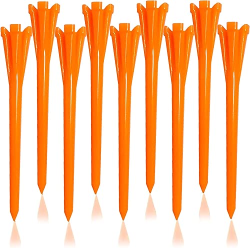 FINGER TEN Golf Tees Plastic Unbreakable Small 3 1/4 Inch 83mm 2 3/4 70mm With Five Claws Prong