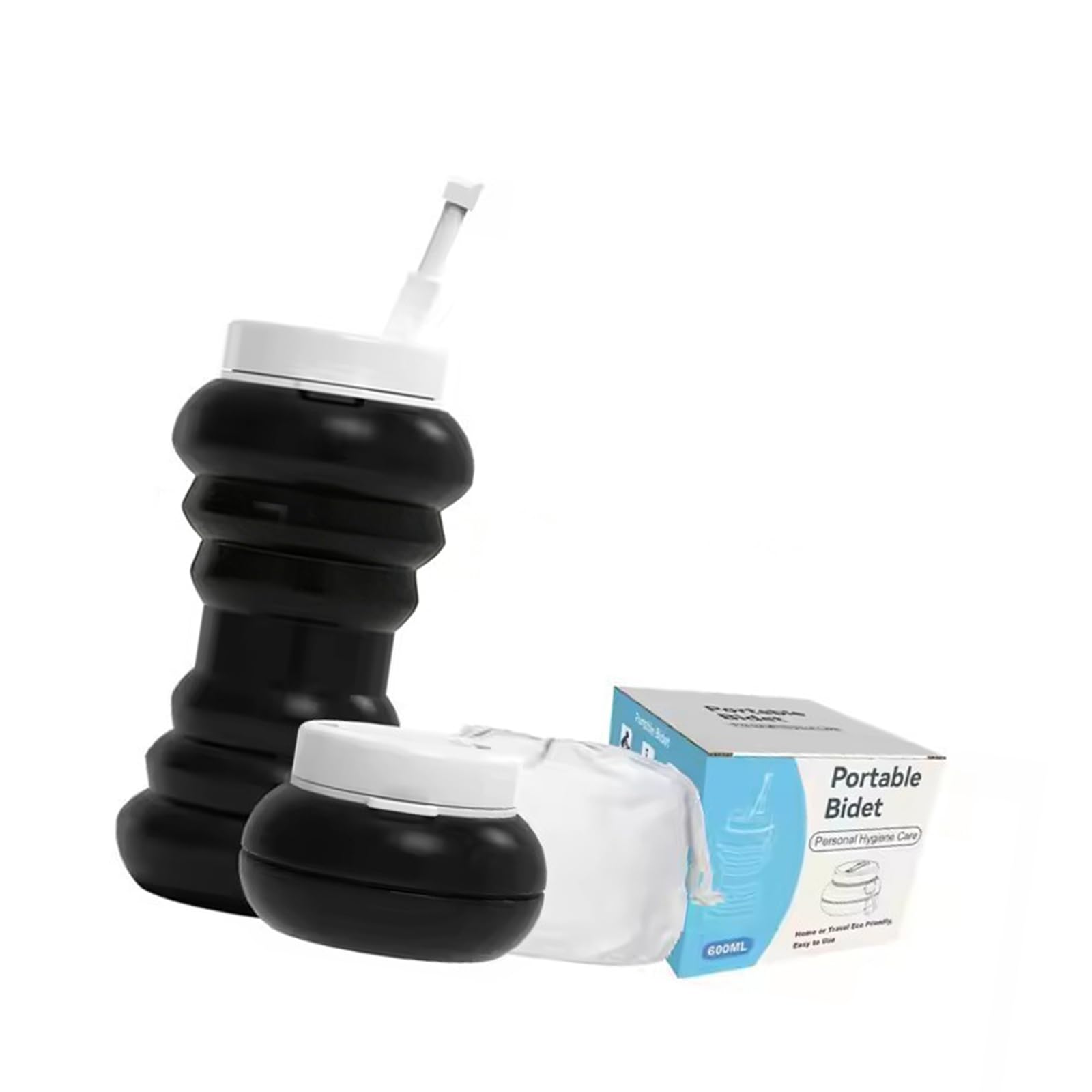 XIGACGEH Compact Silicone Bidet Sprayer 600ml Easy Carry Feminine Hygiene Daily Postpartum Washer