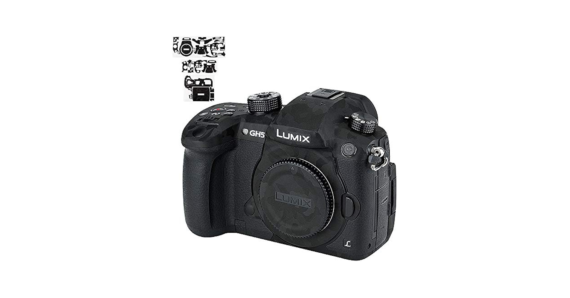 Amazon | カメラ保護レザーフィルム Panasonic Lumix GH5に対応