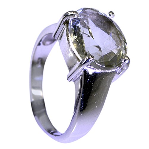 Bague améthyste verte anti-ternissement bague argent 925 femme toutes tailles