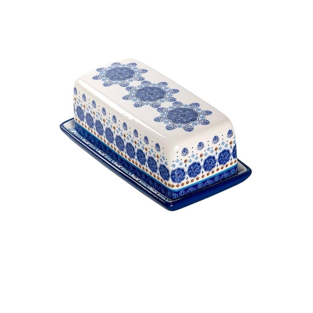 Zyyanshop One Color Butter Dish Butter Dish Ceramic Dessert Cake Plate Suitable For Home Restaurant Tableware