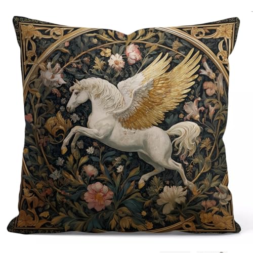 Pegasus Pillow Cover 18x18 by YOU FOUND ME