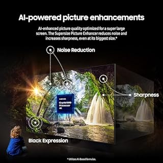 Samsung 98-Inch Class 4K Crystal UHD DU9000 Series HDR Smart TV, Object Tracking Sound Lite, Motion Xcelerator 120Hz, Supersize Picture Enhancer, Mega Contrast, Alexa Built-In (UN98DU9000, 2024 Model)