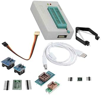 LAQIYA TL866Ⅱ Plus Programmer USB EPROM Flash BIOS Programmable Logic Circuits 6 Adapters Socket Extractor for 15000 IC