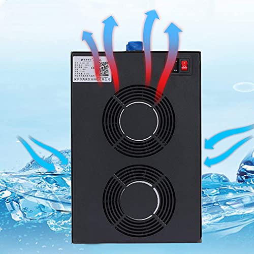 Aquarium Chiller 42Gal 1/10 Hp Water Chiller Air-Cooled Quiet Fish Tank Water Cooling System With Compressor Refrigeration For Hydroponics Water Weeds Fish Tank Jellyfish Coral Reef Tank 160L #TOP3