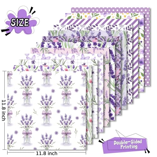 Papier scrapbooking lavande double face pour réussir vos décorations de carnets sans gondolement
