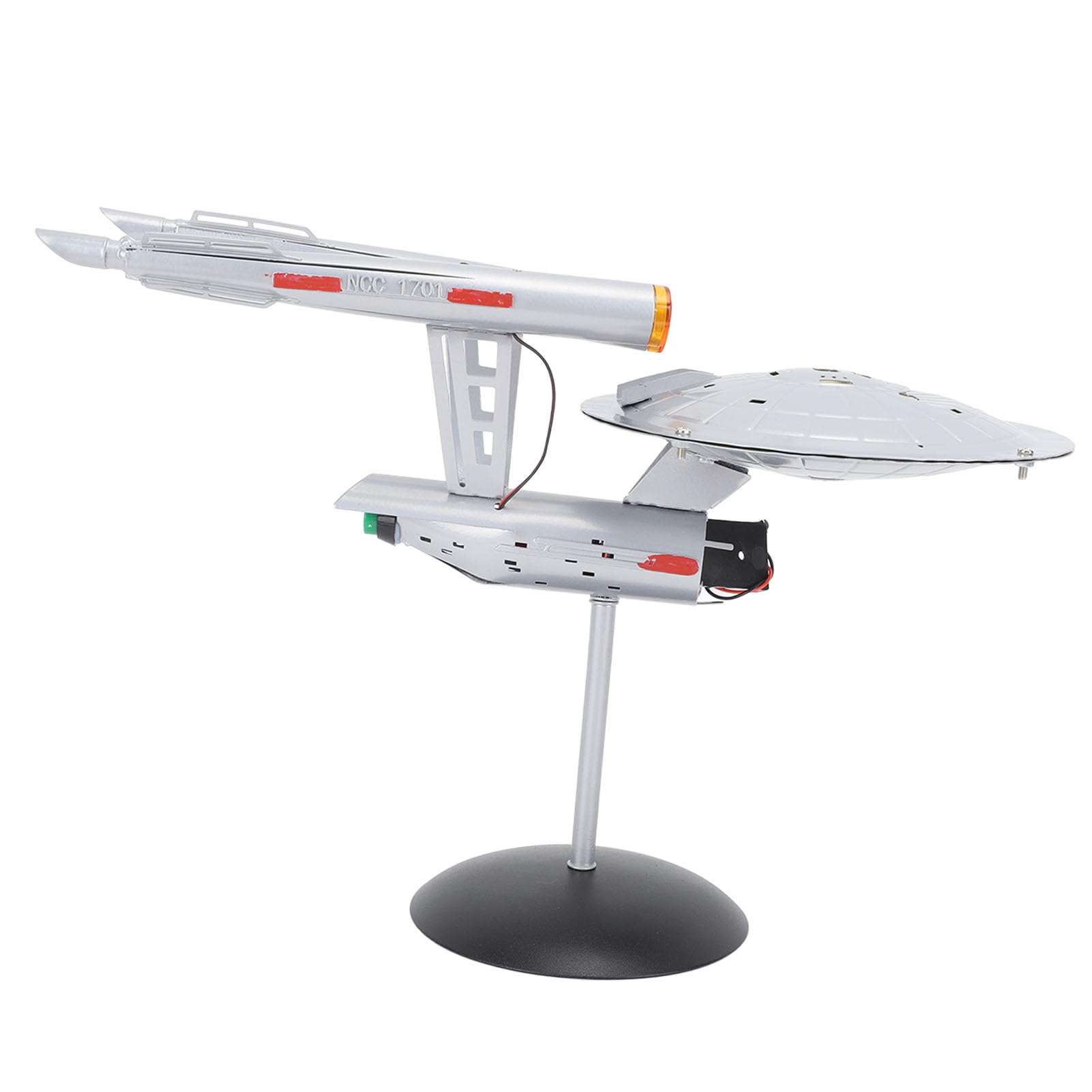 Restokki Spaceship Model with Lights 1:1000 Life Like High Durability Spaceship Toy for Display Collection
