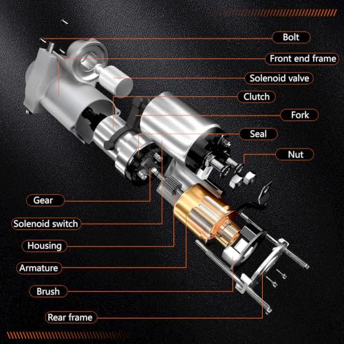 Motor de arranque 2873K405 12V 3.0kW 10T compatible con motor Perkins miniatura 4