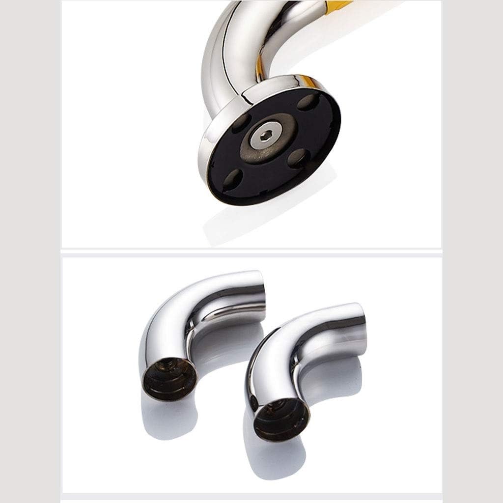 Barra di sicurezza per bagno in acciaio inox, regolabile, per montaggio a parete, barra di assistenza per la sicurezza del bagno, 68 cm (bianco)