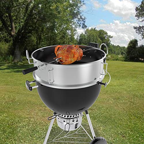 Image of onlyfire Stainless Steel Multi-purpose Rotisserie and Pizza Combo Kit