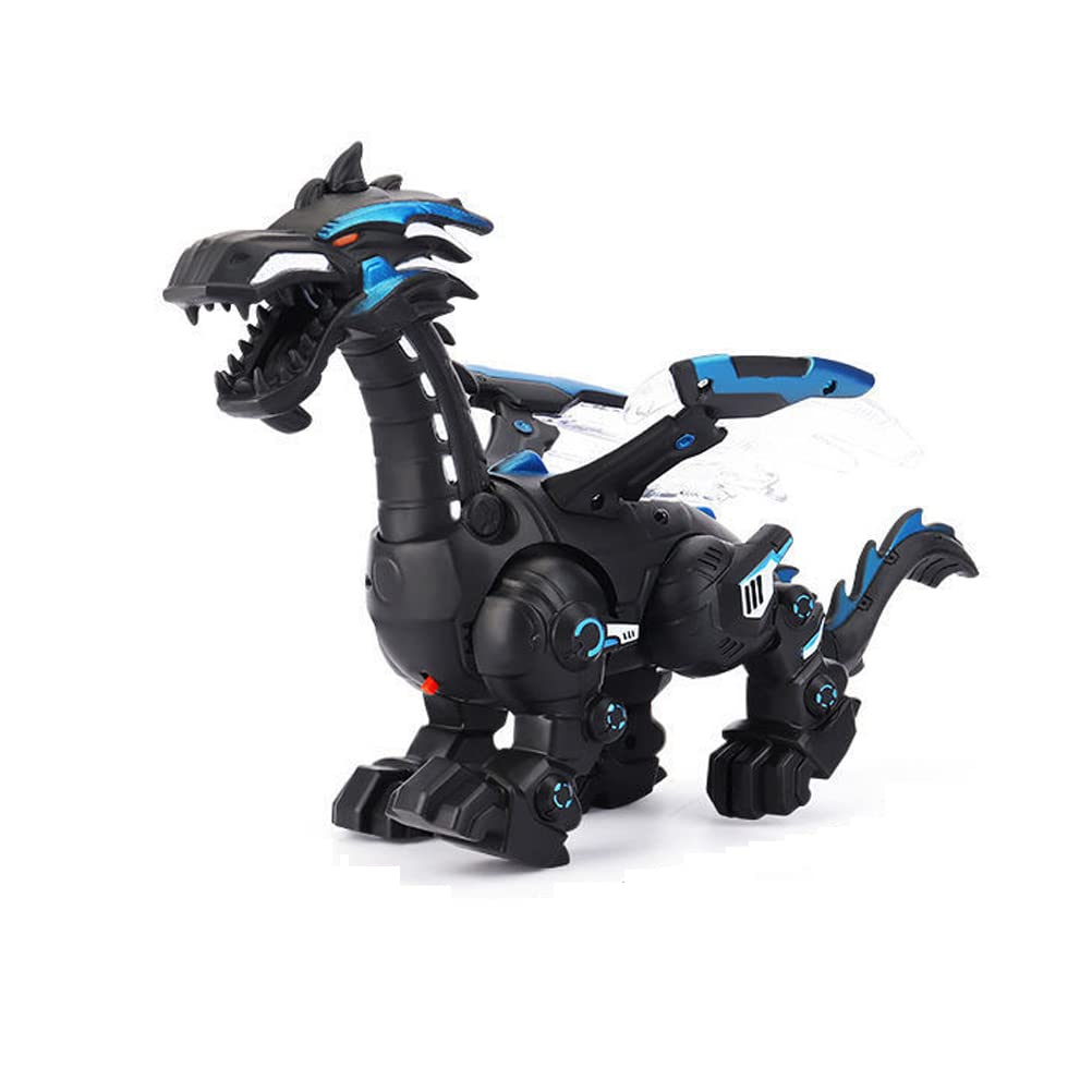 Dinosaur Toys for 3 Year Old Boys, Dinosaur Toys for Kids 3-5 Walking with Light,Roaring Sounds and Shaking Head Realistic Simulation Electronic Dinosaur Toys for Kids Age 3 4 5 Gifts (Black)