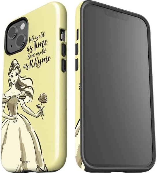 Skinit Impact Phone Case Compatible with iPhone 14 - Officially Licensed Disney Princess Belle Tale As Old As Time Art Design