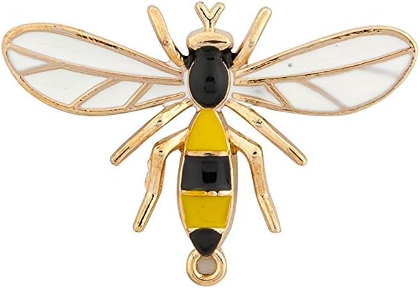AN KINGPiiN Lapel Pin for Men Honey Bee Wing Brooch Suit Stud, Shirt Studs Men's Accessories Yellow and Black