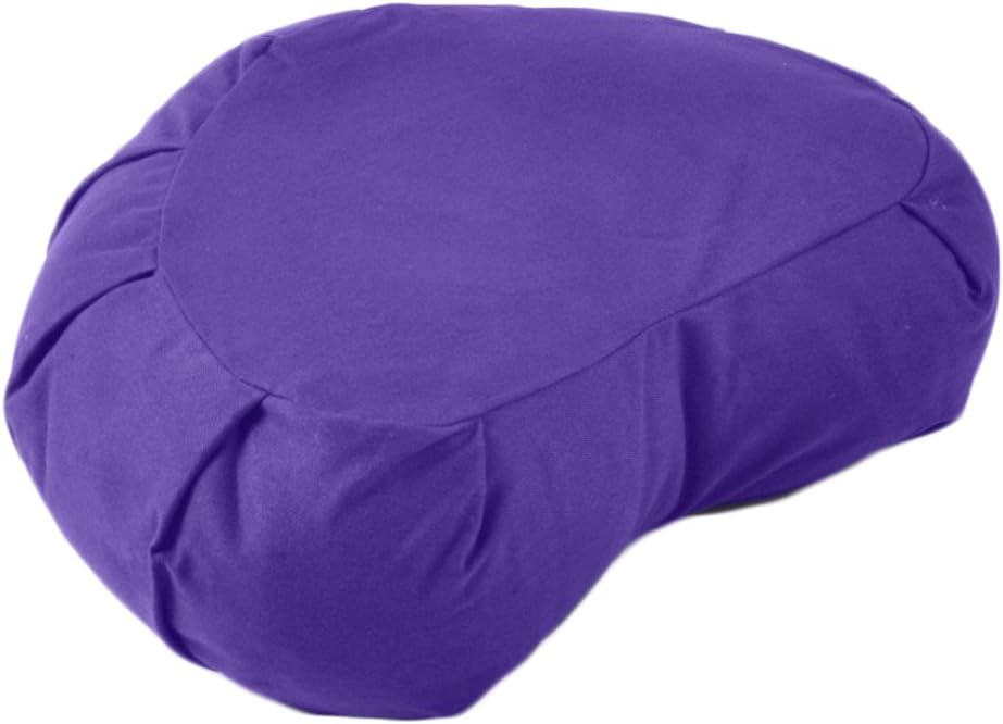 YogaAccessories Crescent Cotton Zafu Meditation Cushion
