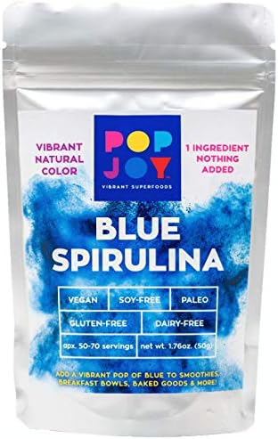 100% Blue SPIRULINA Powder by POPJOY - Vibrant SUPERFOODS