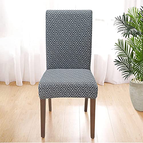 Image of SPRINGRICO Chair Covers for Dining Room Set of 4, Stretch Dining Chair Cover, Washable Spandex Kitchen Parsons Chair Slipcovers, Removable Seat Protector for Home or Party ( 4 Pack, Solstice)