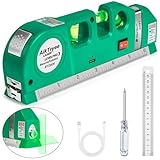 Level Tool Laser Level Leveler tool Cross Line Vertical and Horizontal Line with USB Rechargeable for Picture Hanging cabinets Tile Walls by AikTryee.