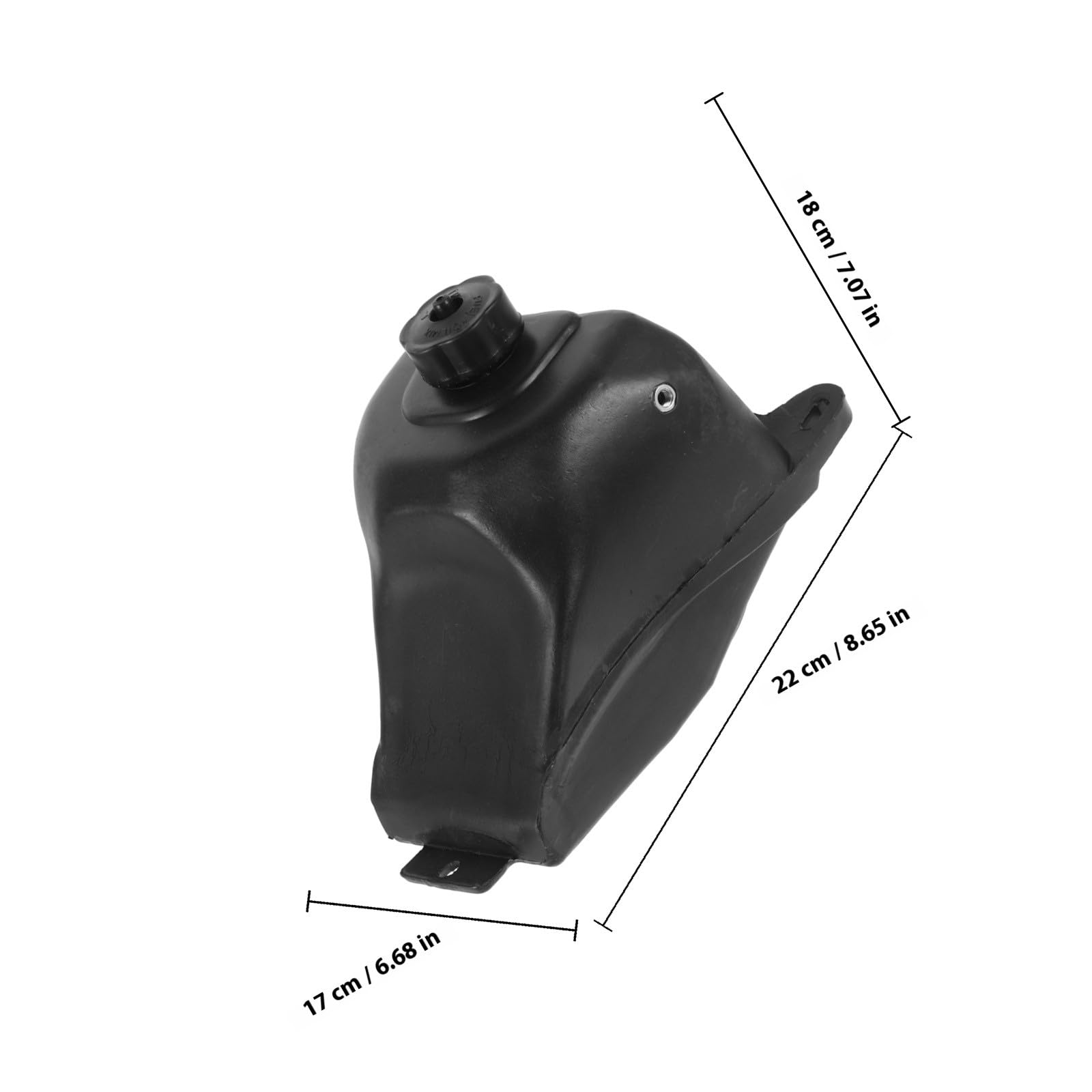 POPETPOP Serbatoio di Benzina in Plastica Leggero per Mini Moto da Cross 49cc 2 Tempi Compatibile Bici da Cross e Minimoto, Serbatoio del Carburante Piccolo Installazione Semplice per Uso